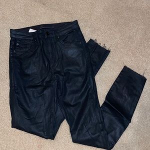 Joes high rise Charlie coated jeans